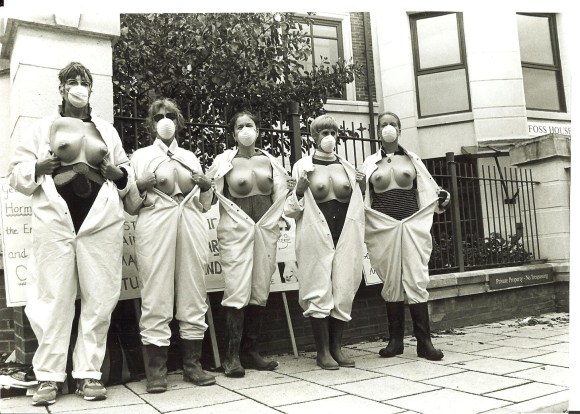 tits out by the girls..